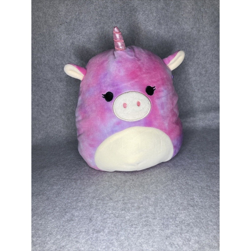 Squishmallows Aurora the Unicorn Plush by Kellytoy 12" Tie Dyed Purple Pink